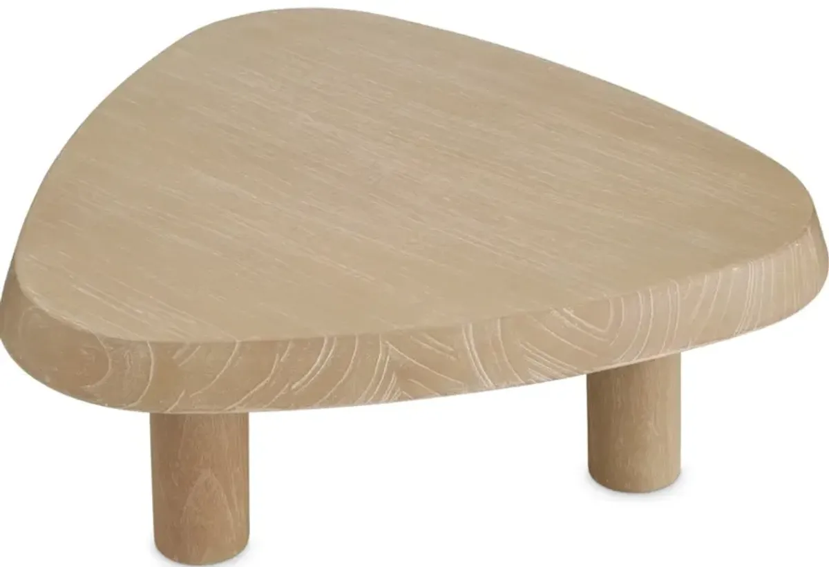 Bril small Coffee Table with washed veneer