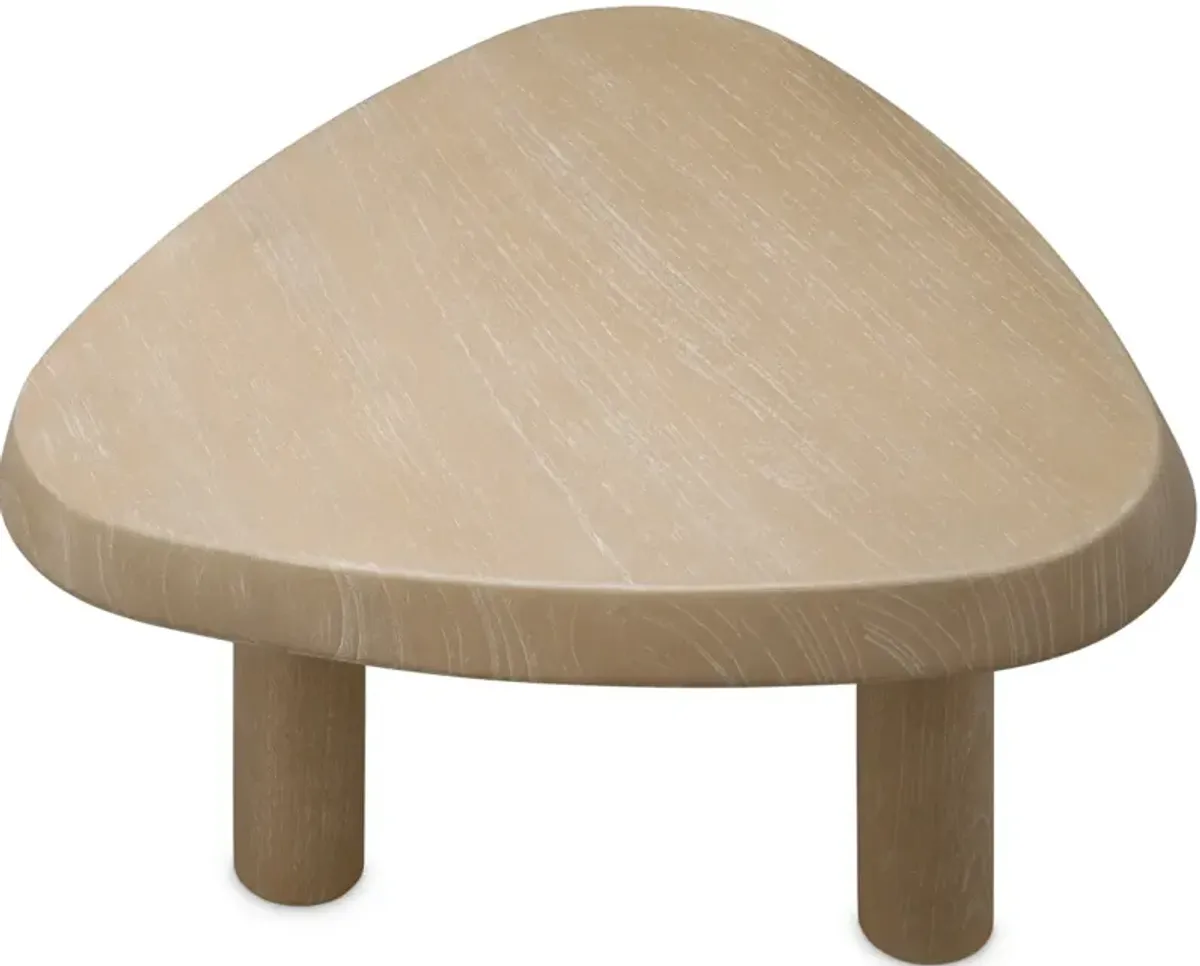 Bril Large washed veneer Coffee Table