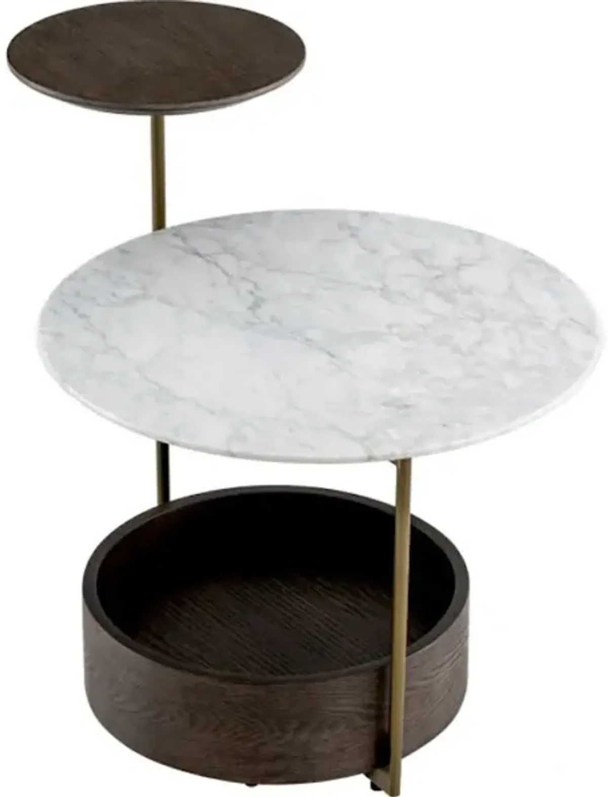 Faye brushed brass Side Table