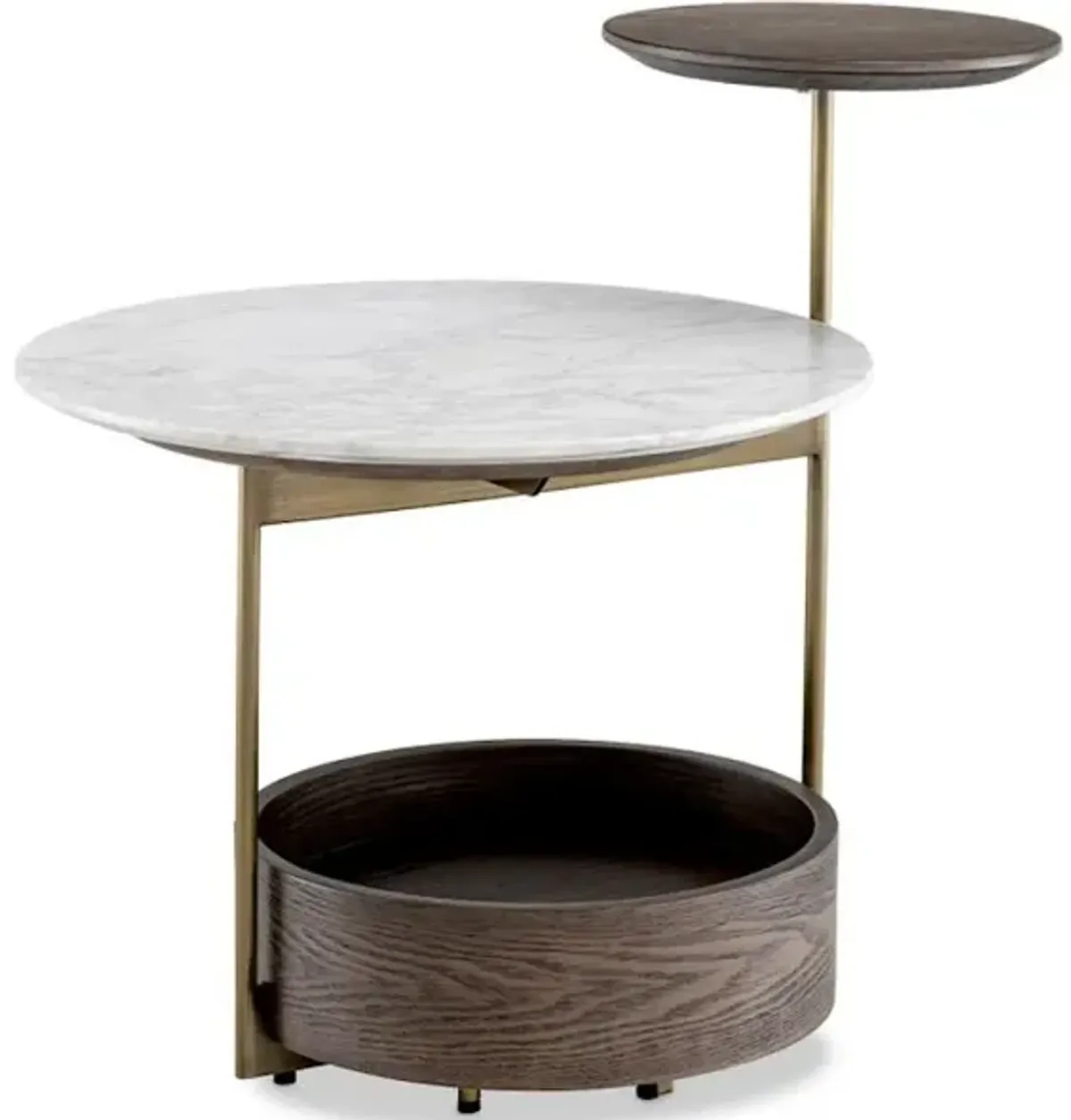 Faye brushed brass Side Table