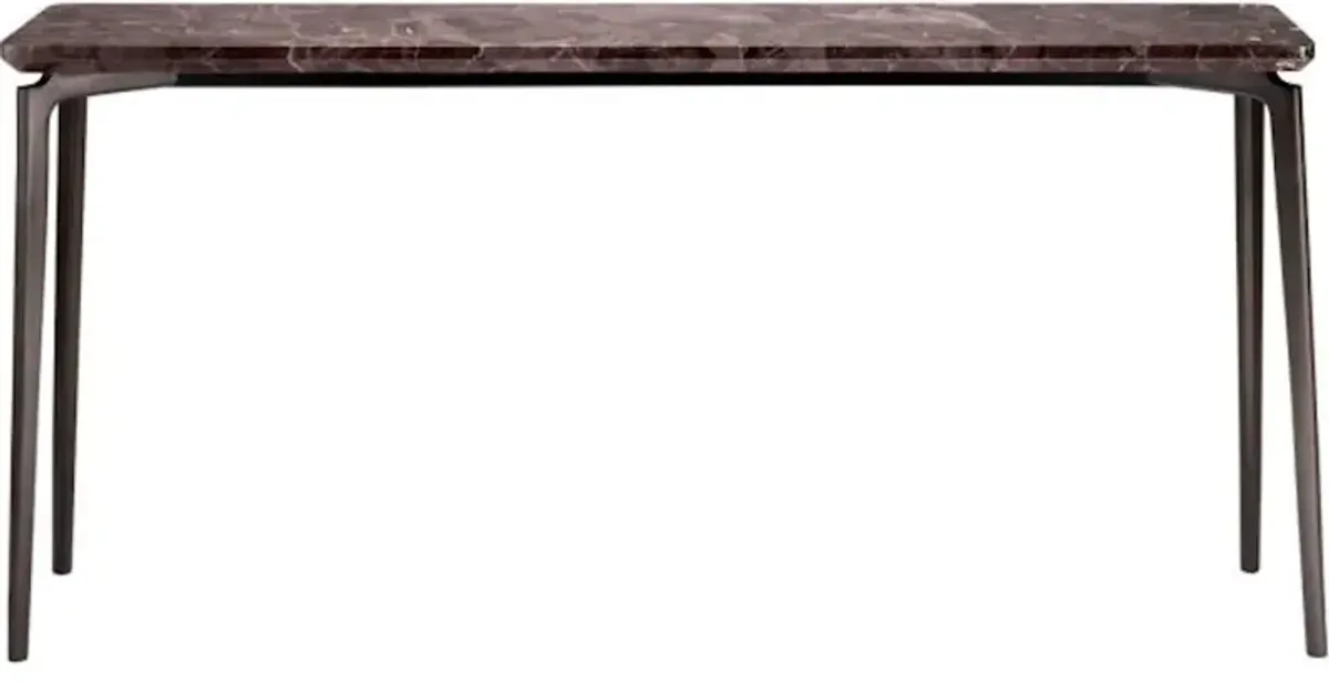 White House brown marble Console Table