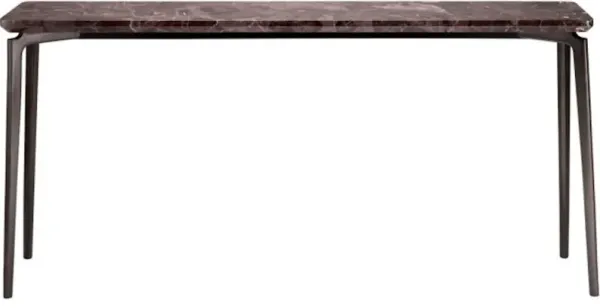 White House brown marble Console Table