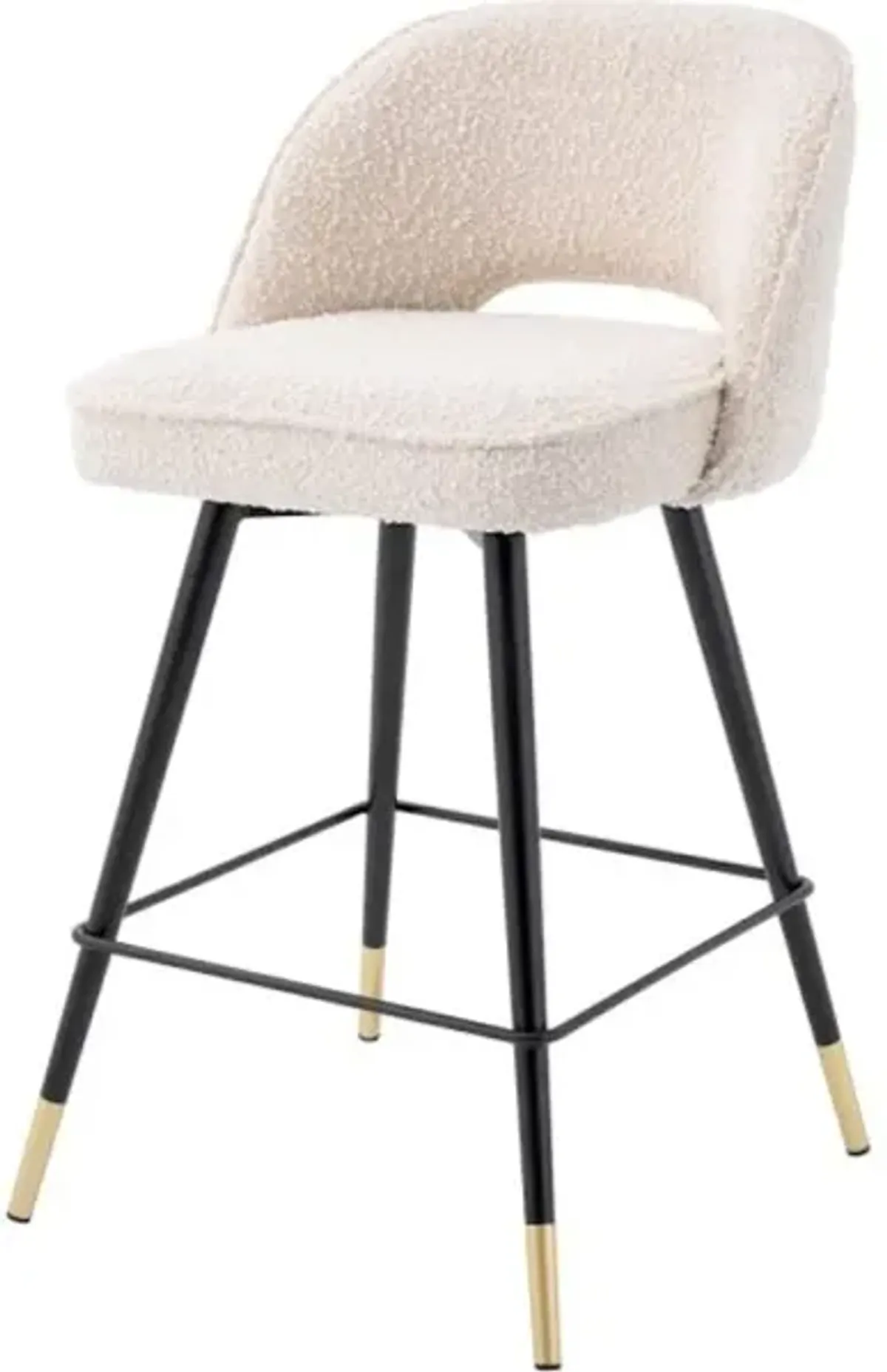 Cliff Boucl Cream Counter Stool - set of 2