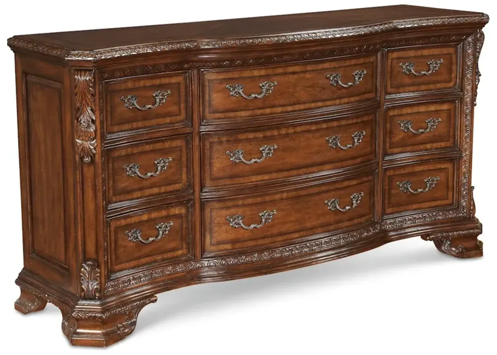 Old World - 9 Drawer Dresser