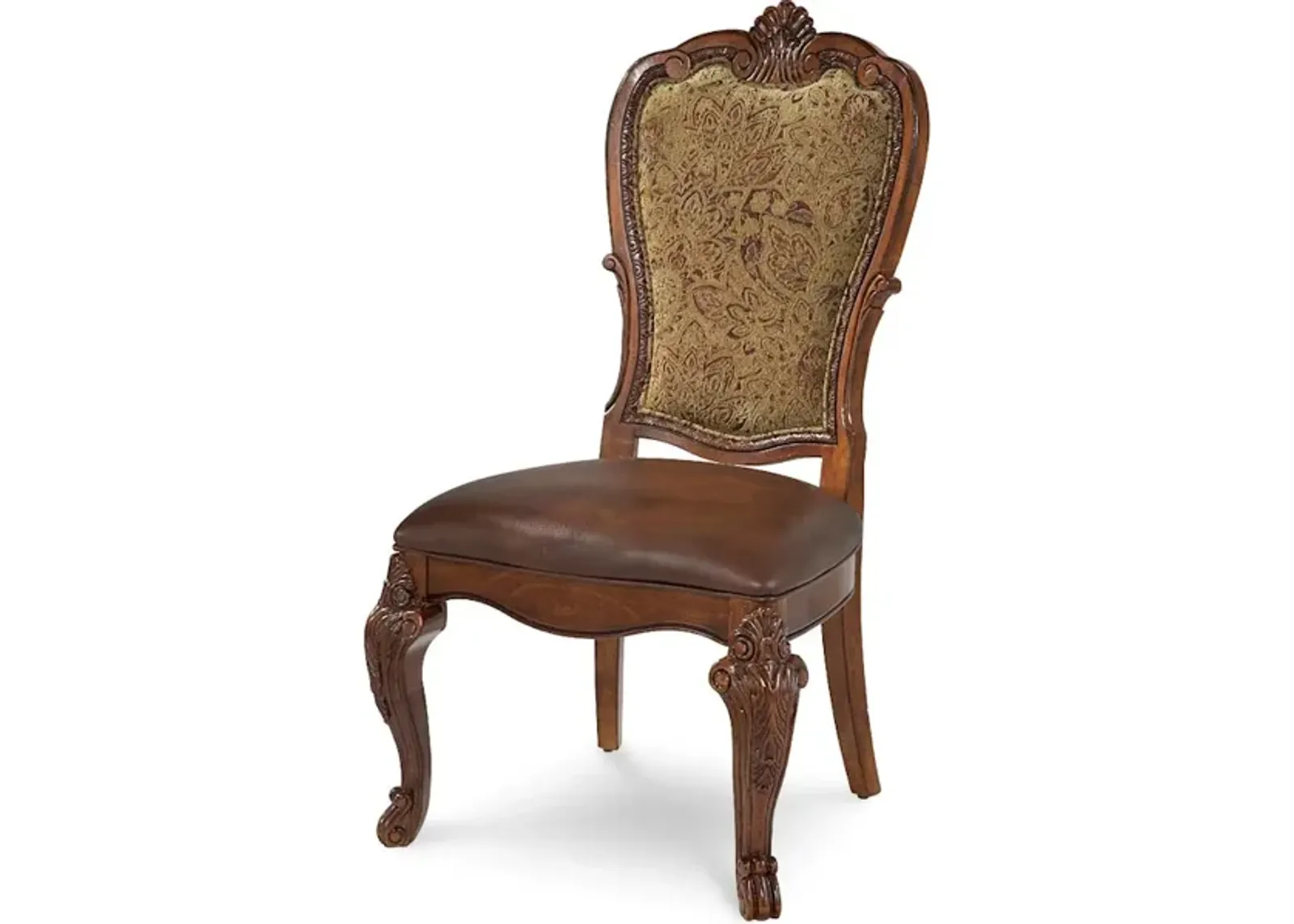 Old World-Upholstered Back Side Chair