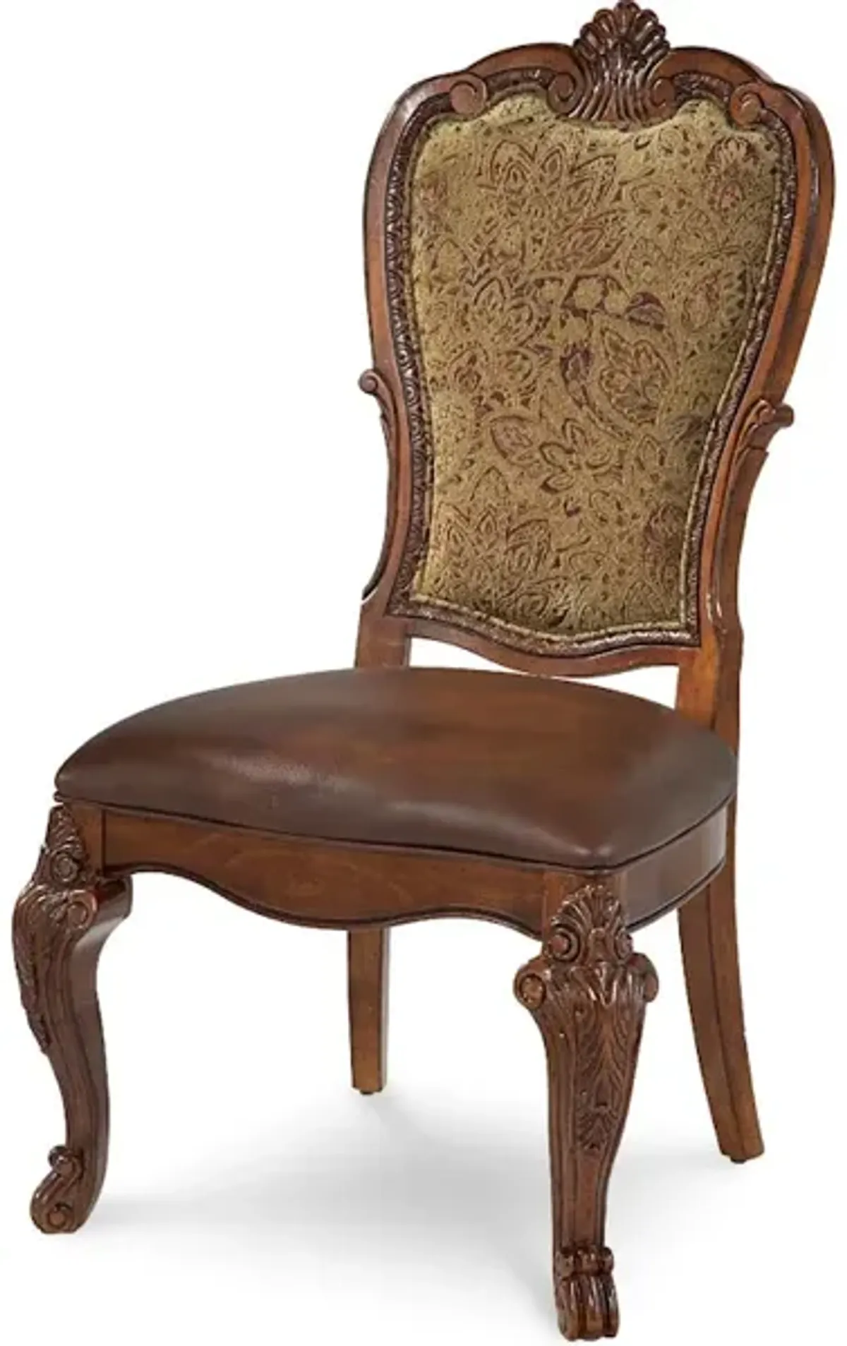 Old World-Upholstered Back Side Chair