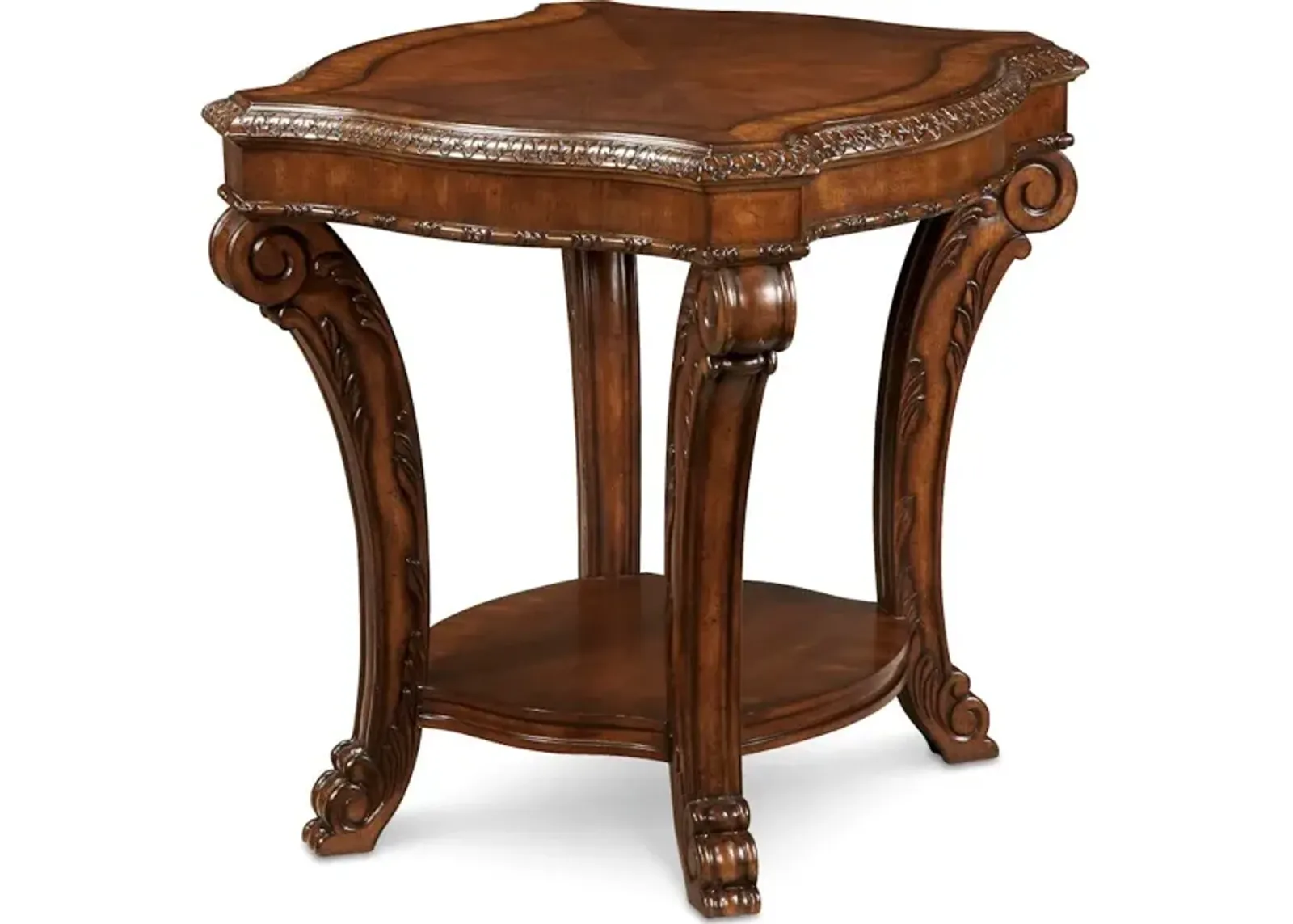 Old World-Rectangular End Table