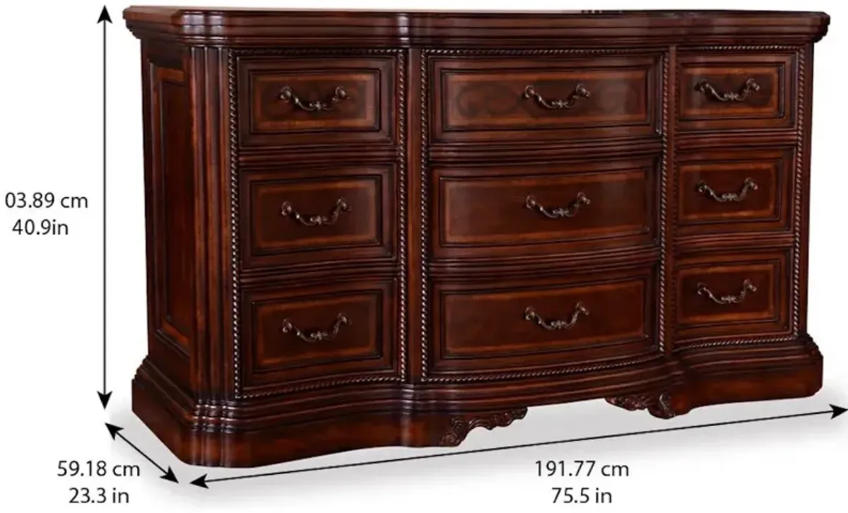 Valencia - 9 Drawer Dresser