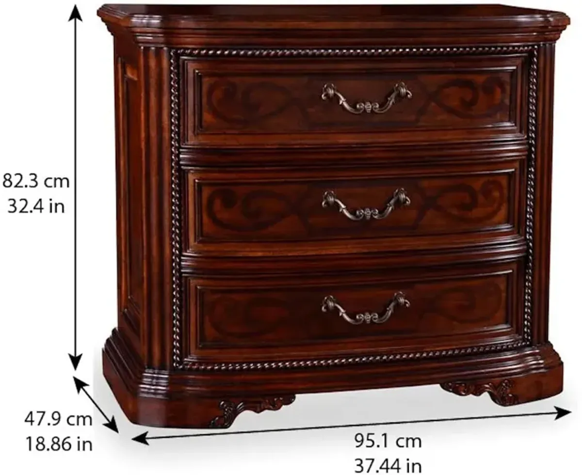 Valencia - 3 Drawer Nightstand