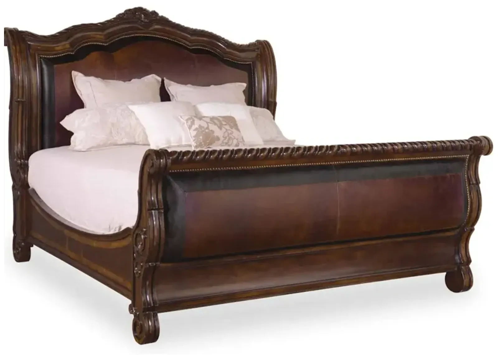 Valencia 5/0 Upholstered Sleigh Bed