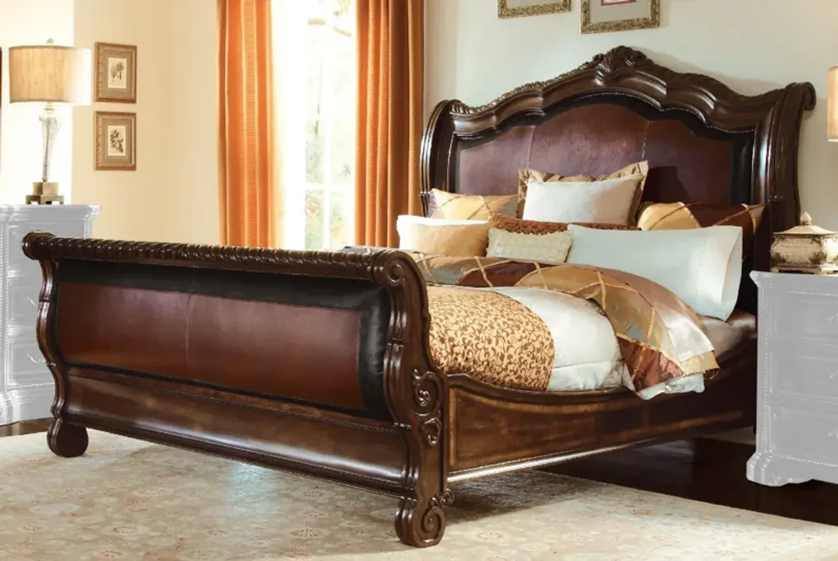 Valencia 6/6 Upholstered Sleigh Bed