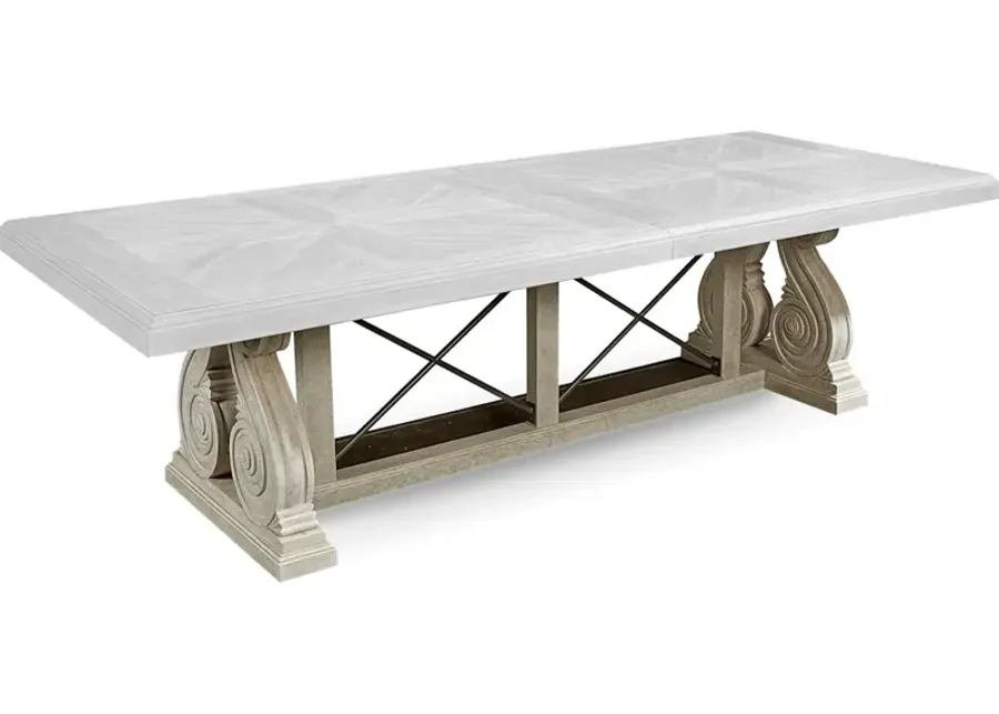 Arch Salvage-Pearce Dining Base-Cirrus