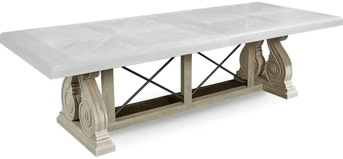 Arch Salvage-Pearce Dining Base-Cirrus