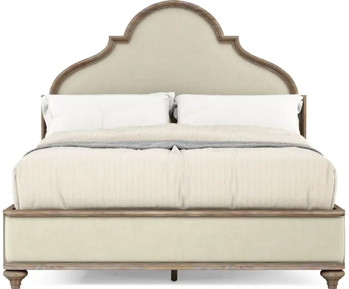 Architrave Queen Upholstered Panel Bed