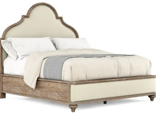 Architrave Queen Upholstered Panel Bed
