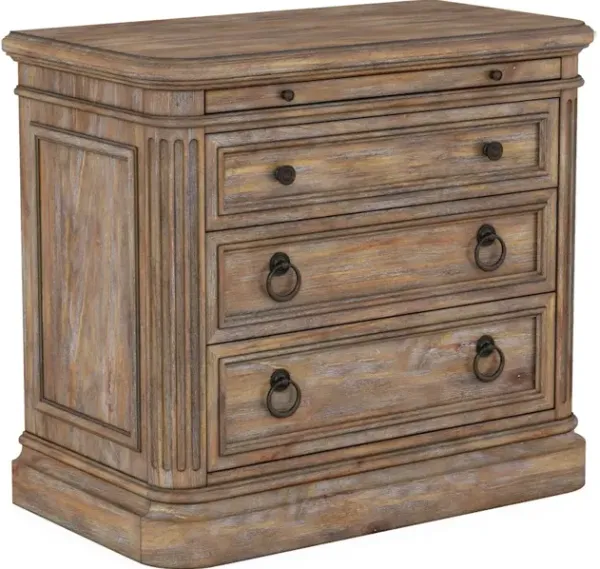 Architrave 3 Drawer Nightstand