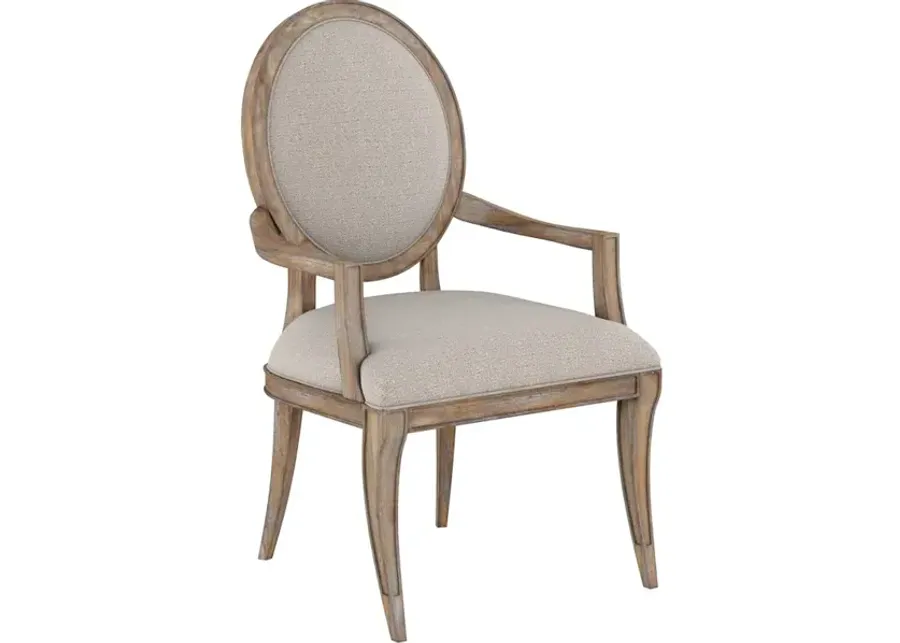 Architrave-Oval Arm Chair