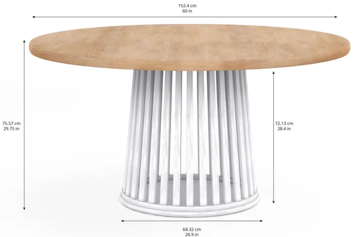 Post Round Dining Table