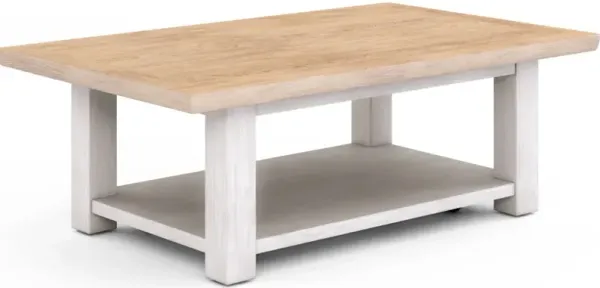 Post Rectangular Cocktail Table