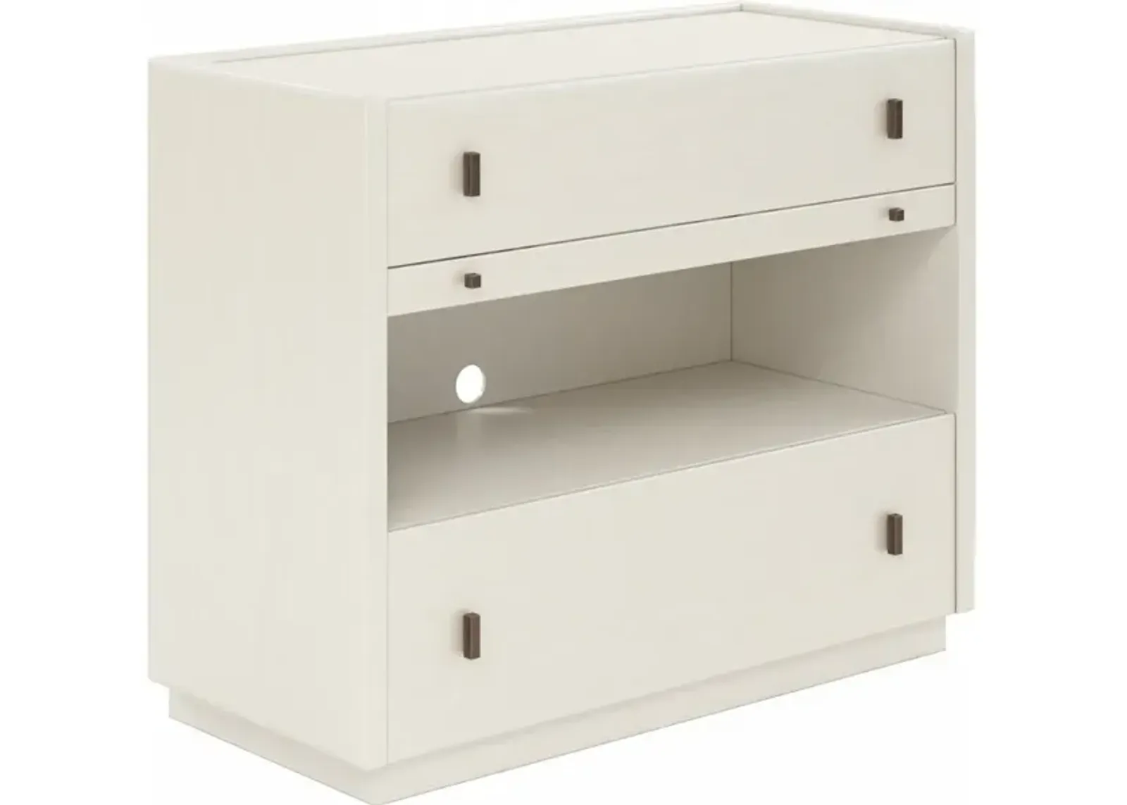 Blanc 2 Drawer Bachelor'S Chest