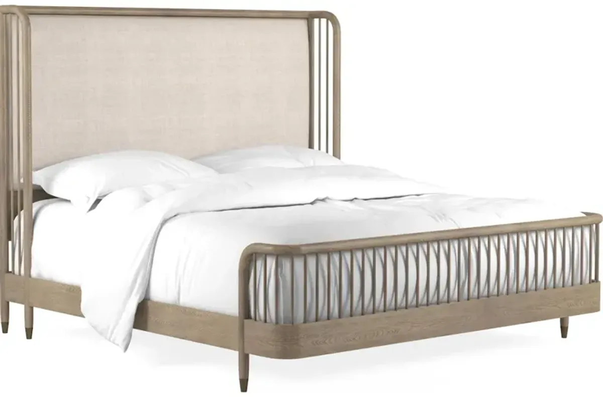 Finn 6/6 Upholstered Shelter Bed