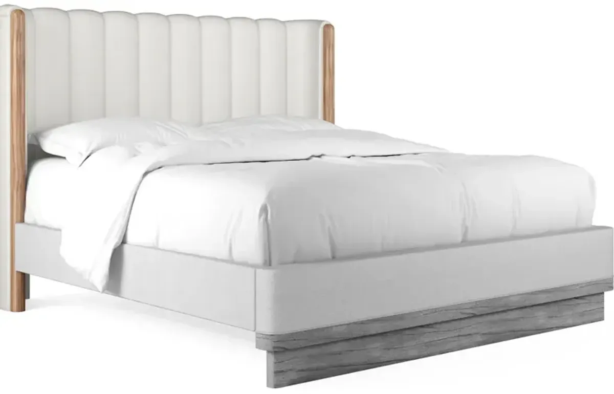 Portico-Upholstered Shelter Bed Headboard