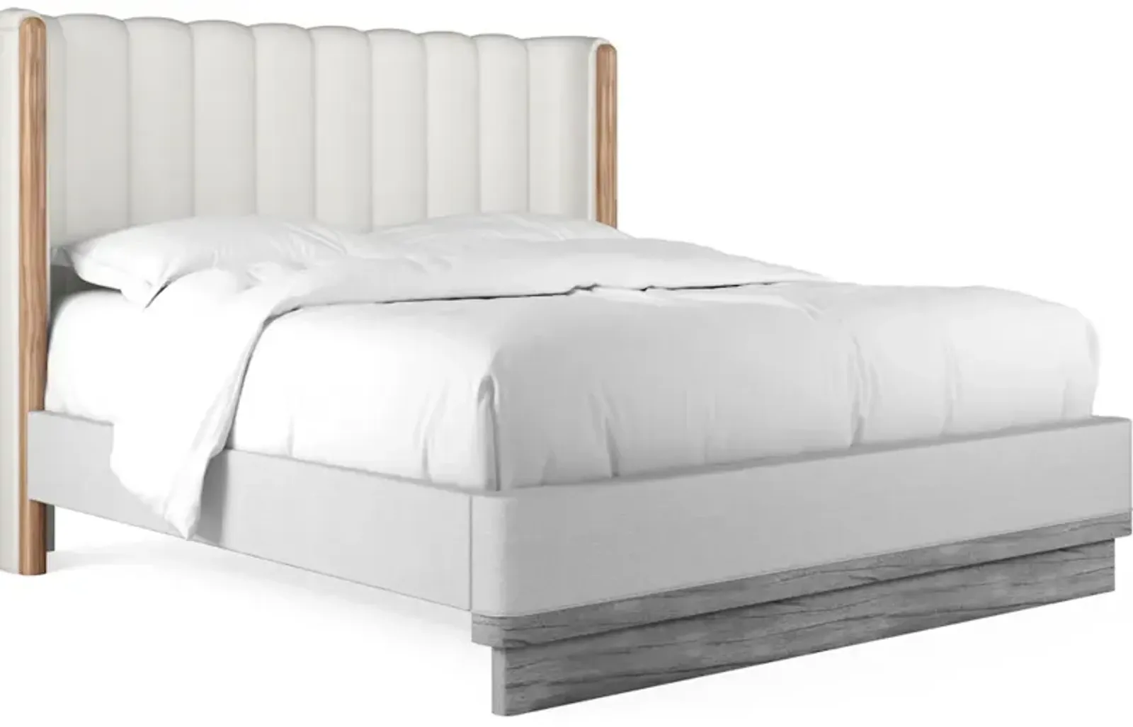 Portico-6/6-6/0 Upholstered Wing Bed Headboard