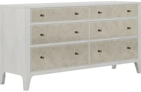 Mezzanine 6 Drawer Mirrored Dresser