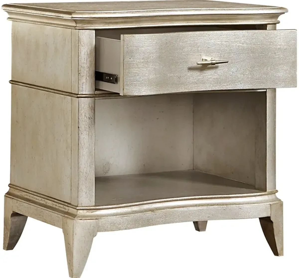 Starlite-Single Drawer Open Nightstand