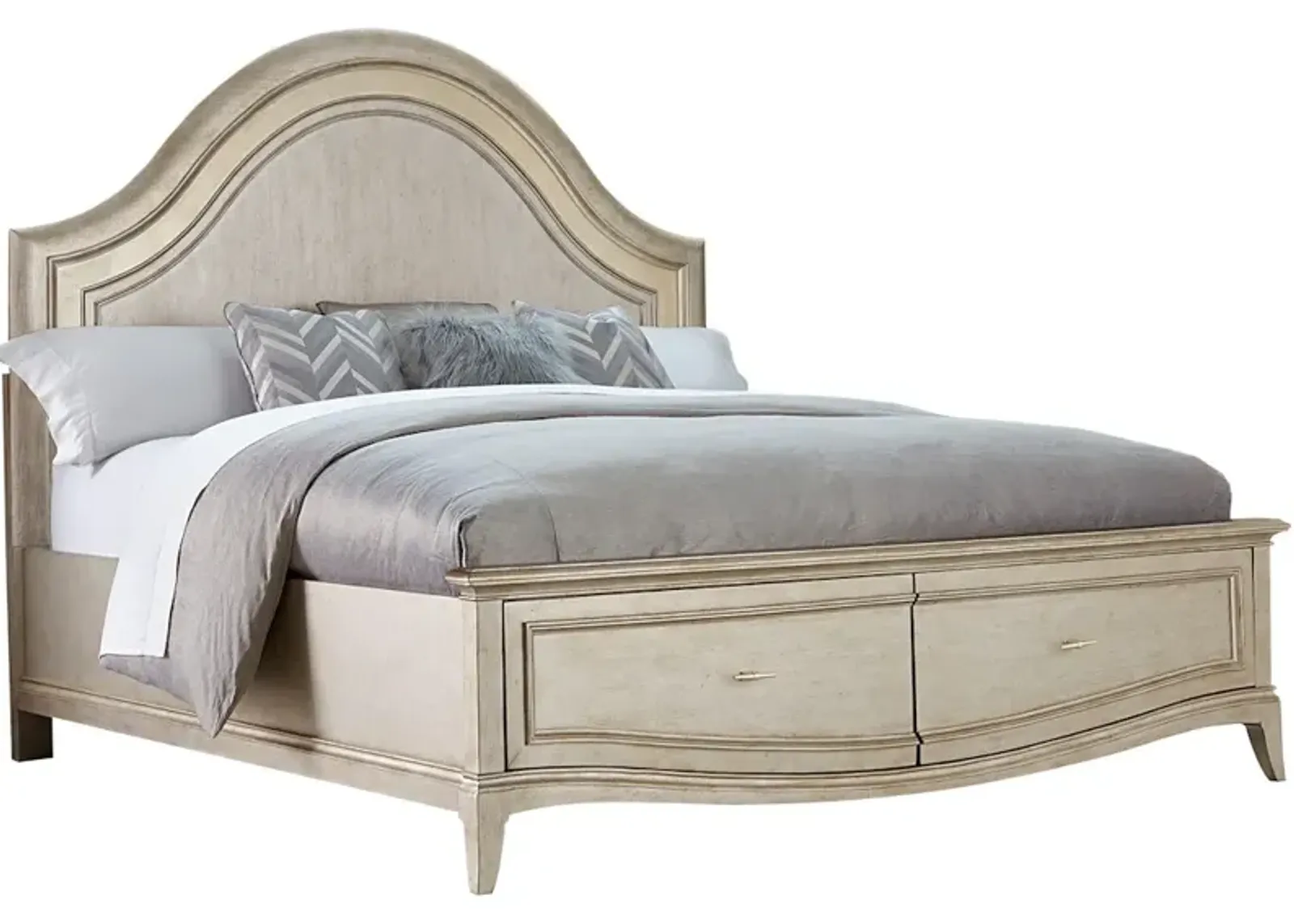 5/0 Upholstered Panel Bed with Storage