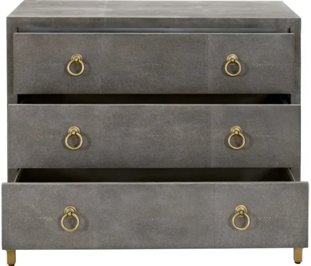 Strand Shagreen 3-Drawer Nightstand