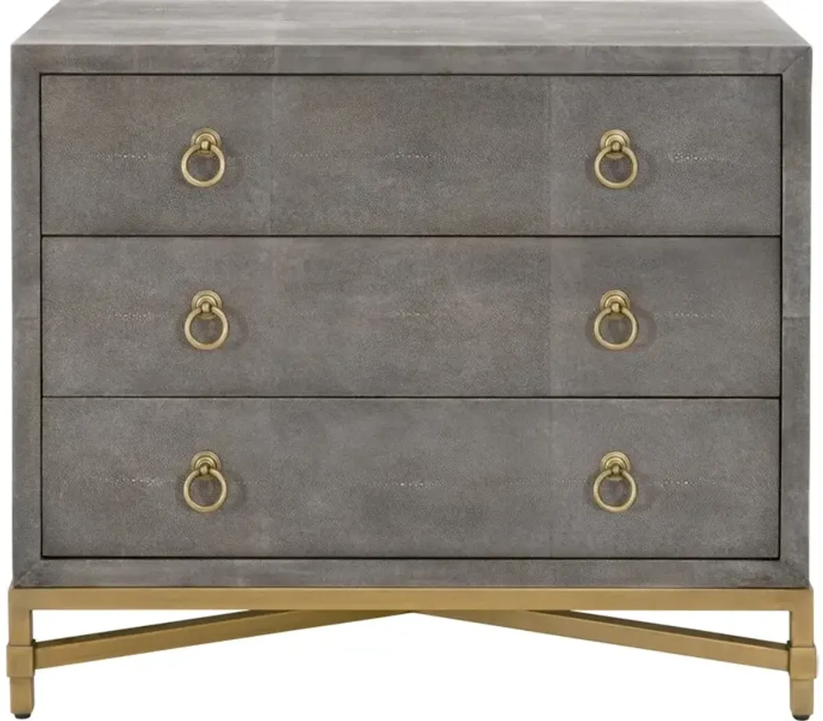 Strand Shagreen 3-Drawer Nightstand