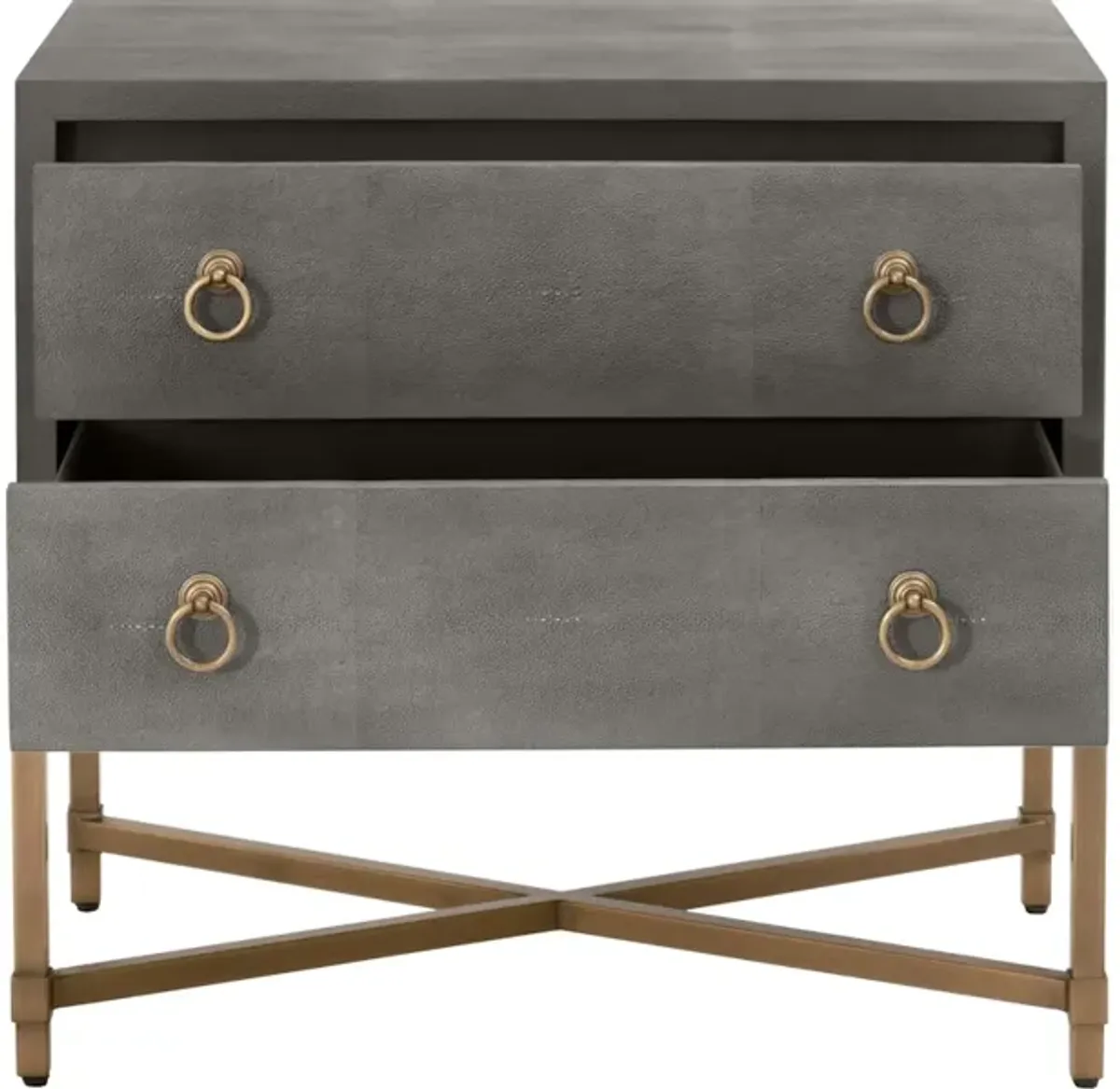 Strand Shagreen 2-Drawer Nightstand