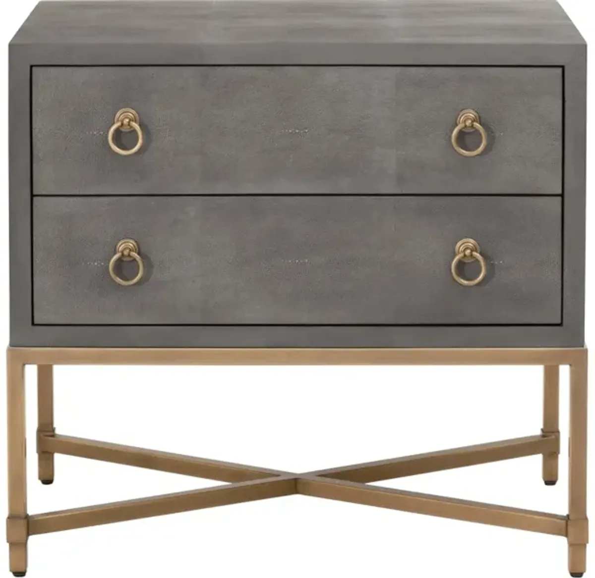 Strand Shagreen 2-Drawer Nightstand