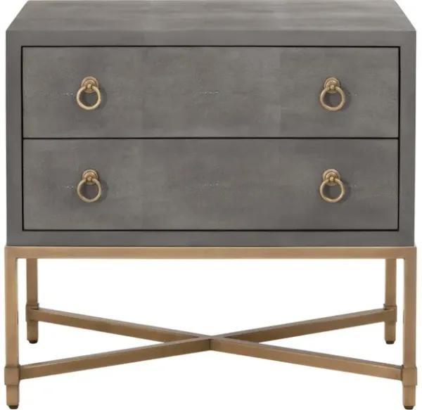 Strand Shagreen 2-Drawer Nightstand