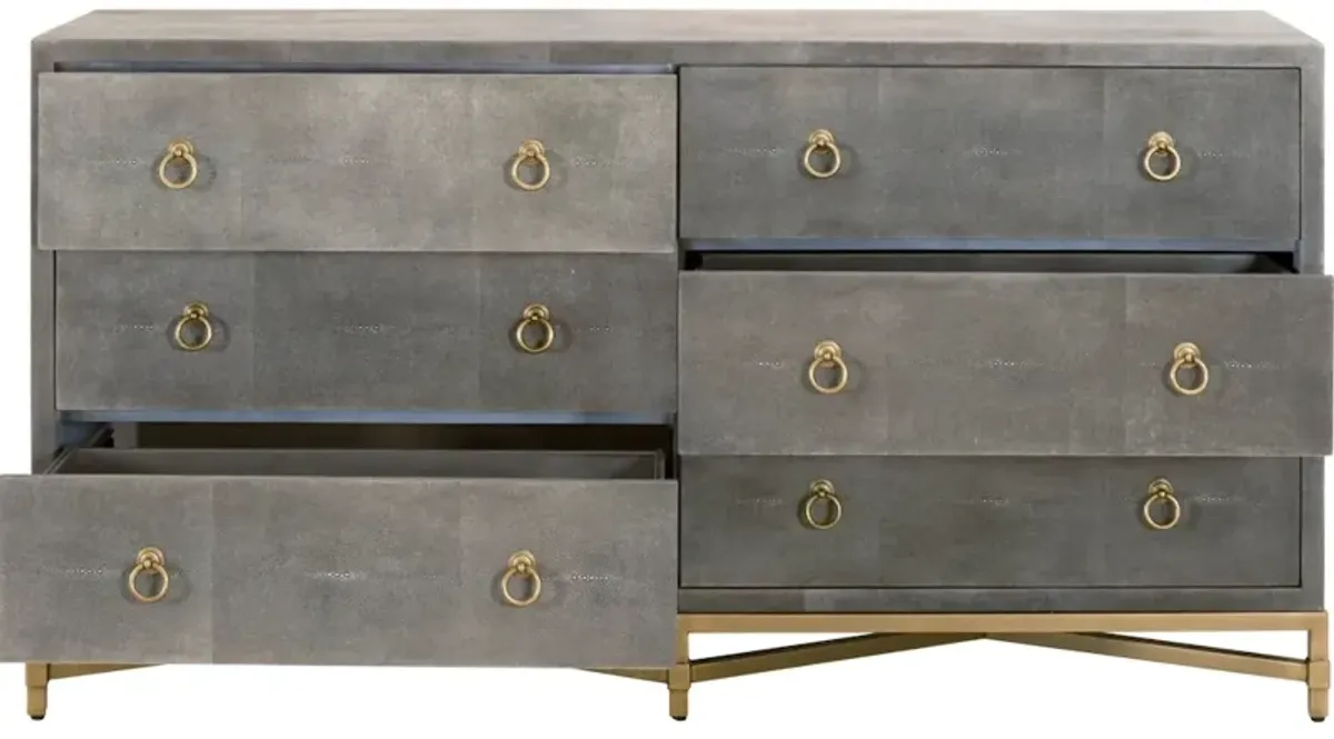 Strand Shagreen 6-Drawer Double Dresser