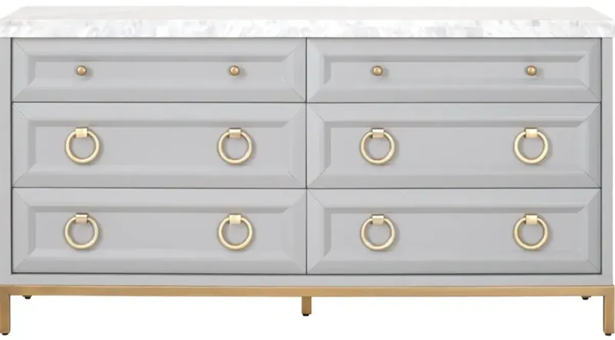 Azure Carrera 6-Drawer Double Dresser