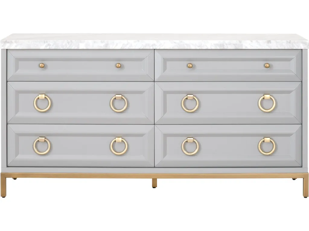 Azure Carrera 6-Drawer Double Dresser