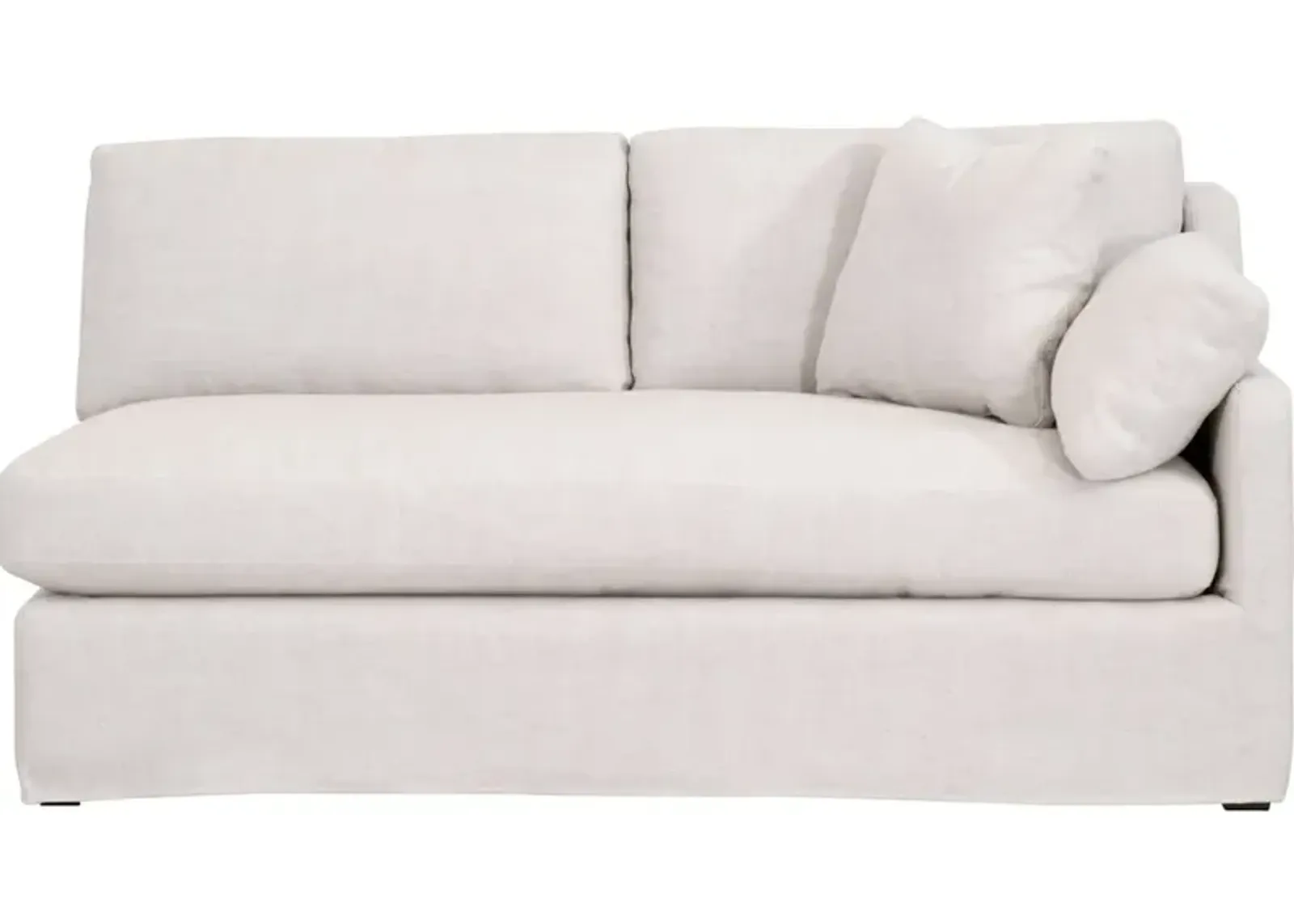 Lena Modular Slipcover 2-Seat Right Slope Arm Sofa