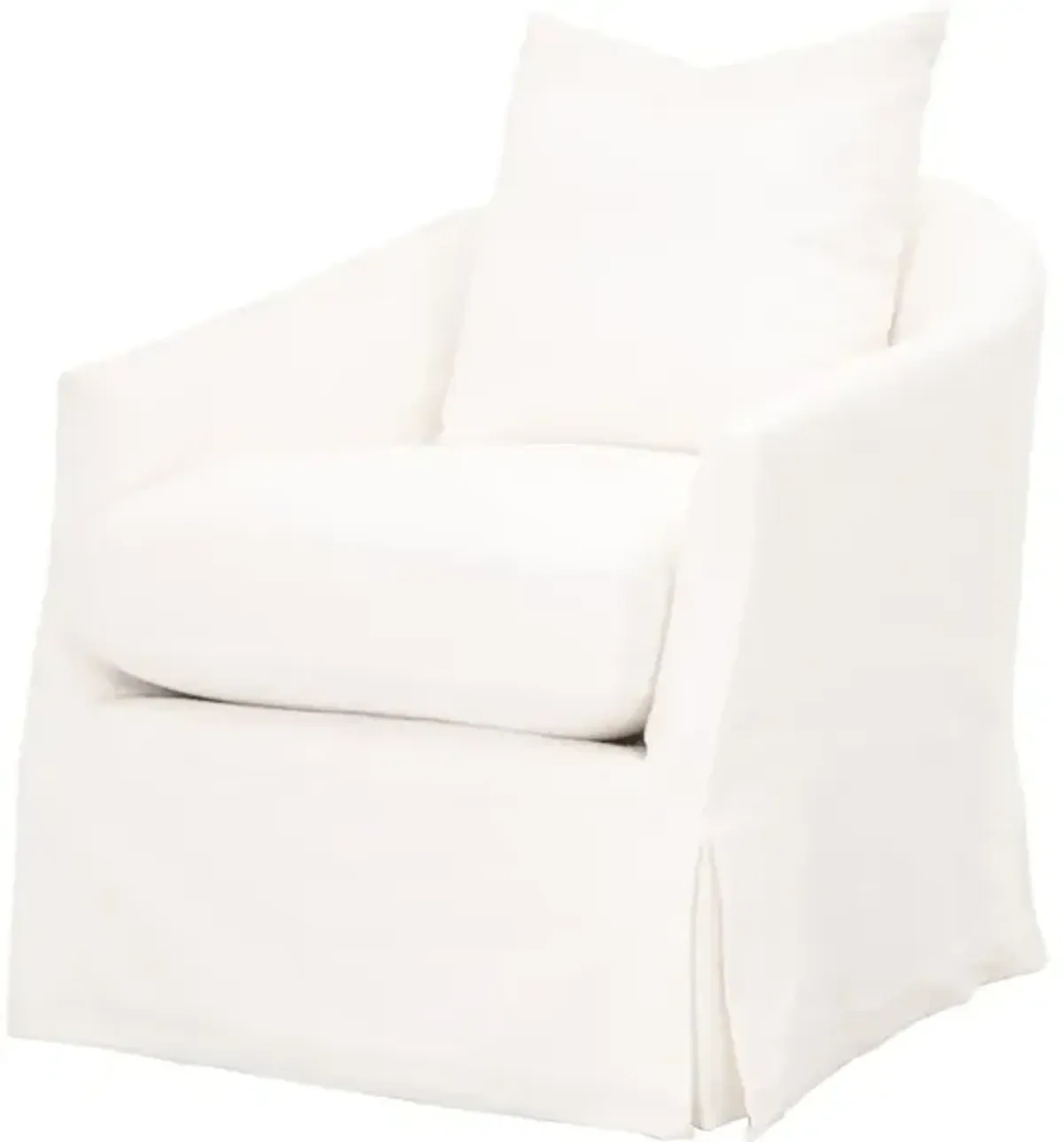 Faye Slipcover Swivel Club Chair