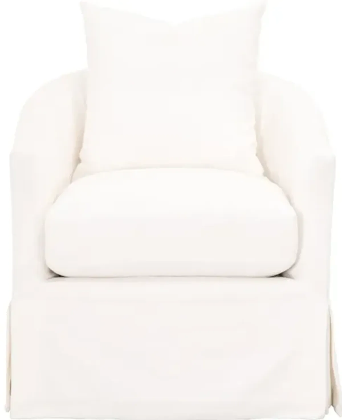 Faye Slipcover Swivel Club Chair