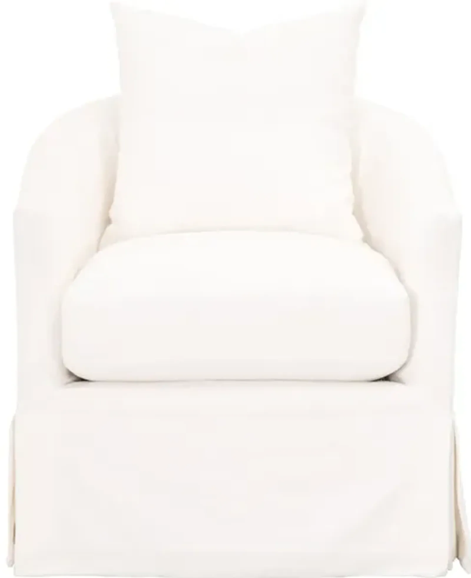 Faye Slipcover Swivel Club Chair