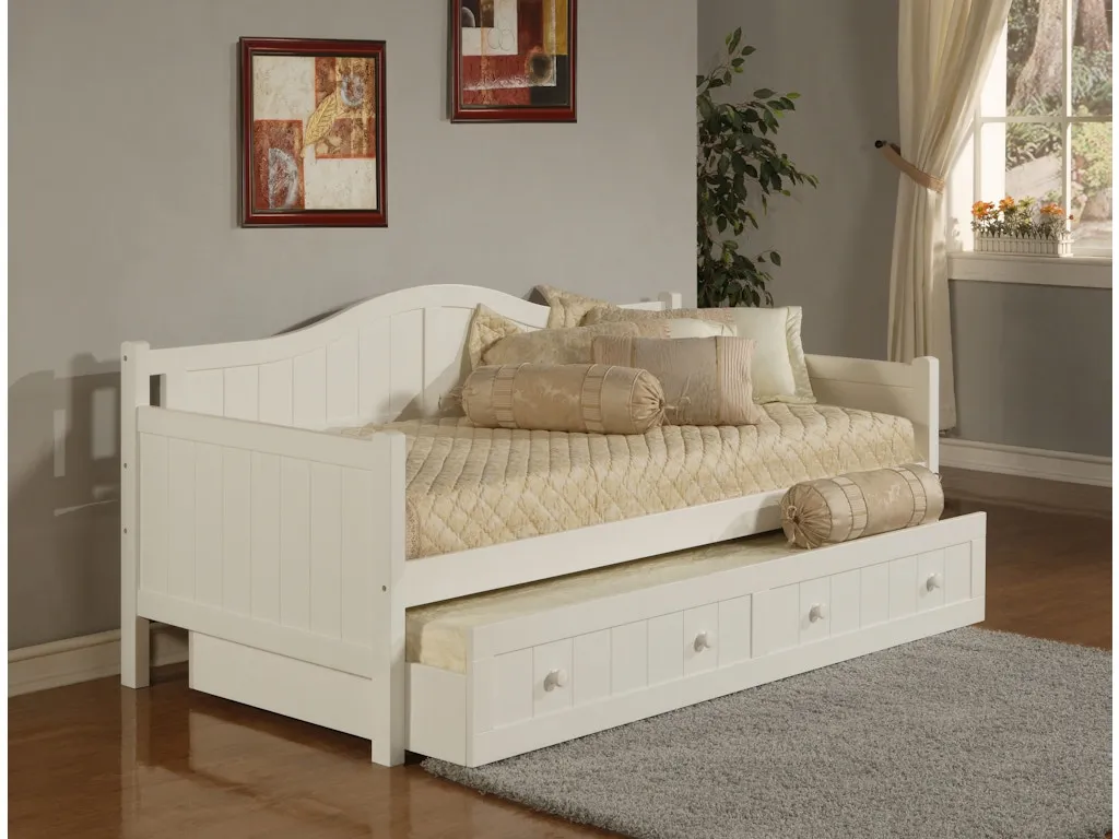 Staci Daybed with Trundle - White