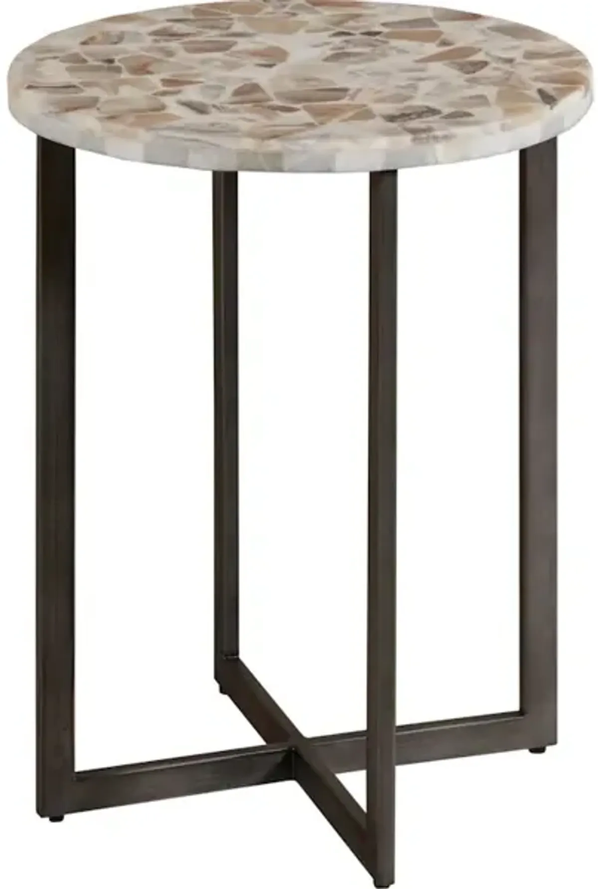 Rainbow Onyx Accent Table