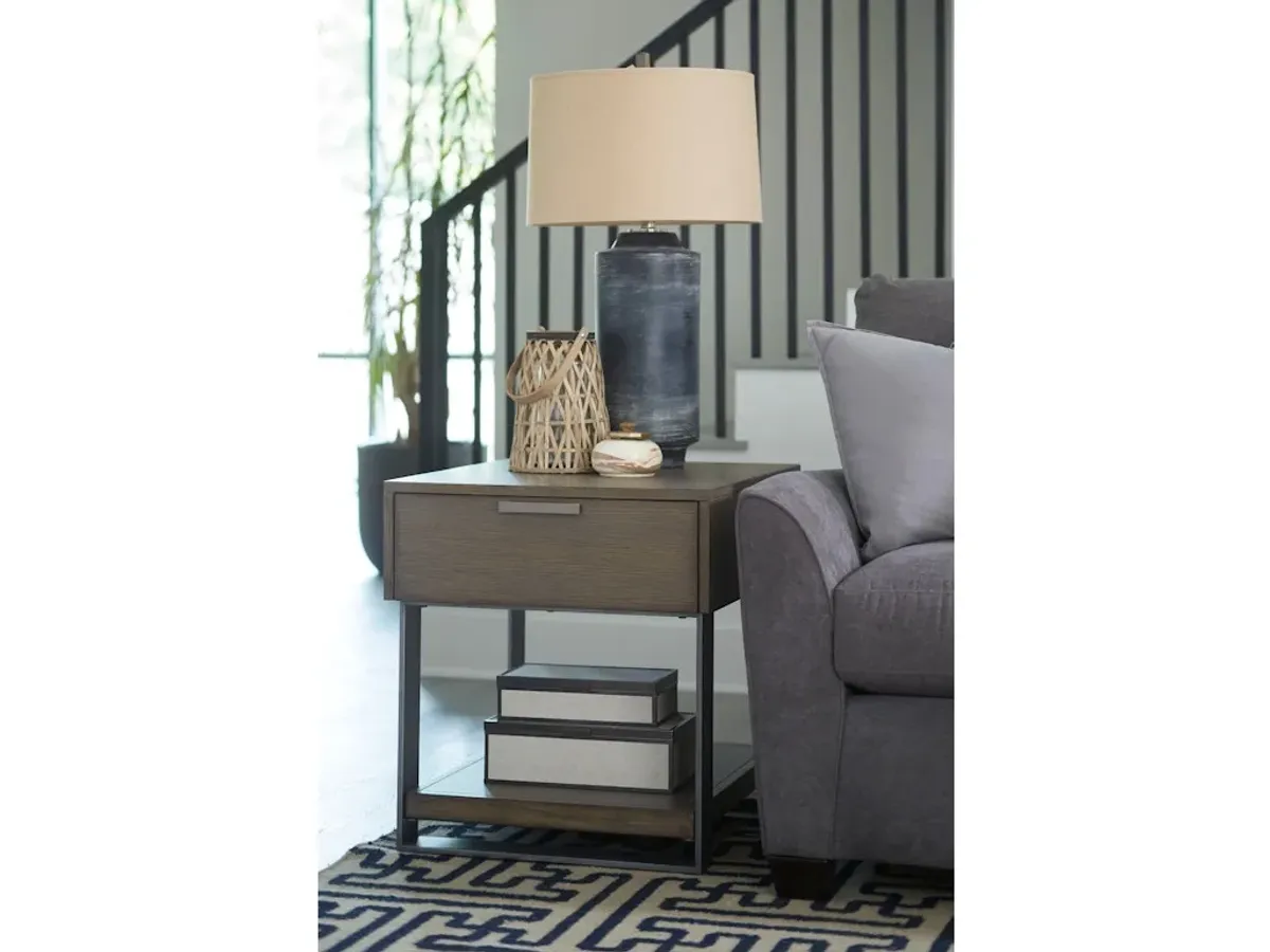 Rectangular Drawer End Table