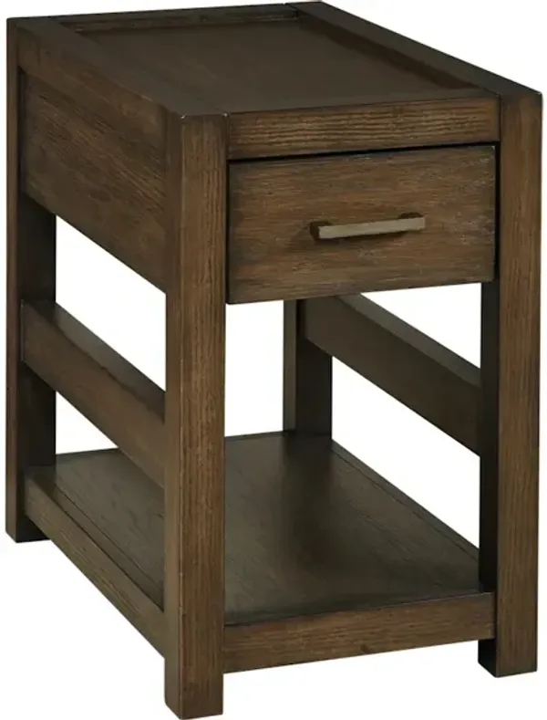 Rectangular Drawer Chairside Table