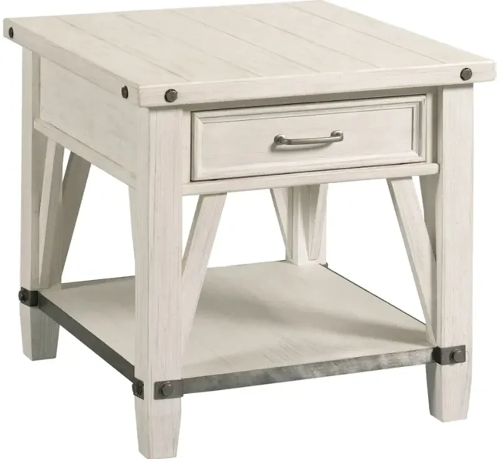 Rectangular Drawer End Table