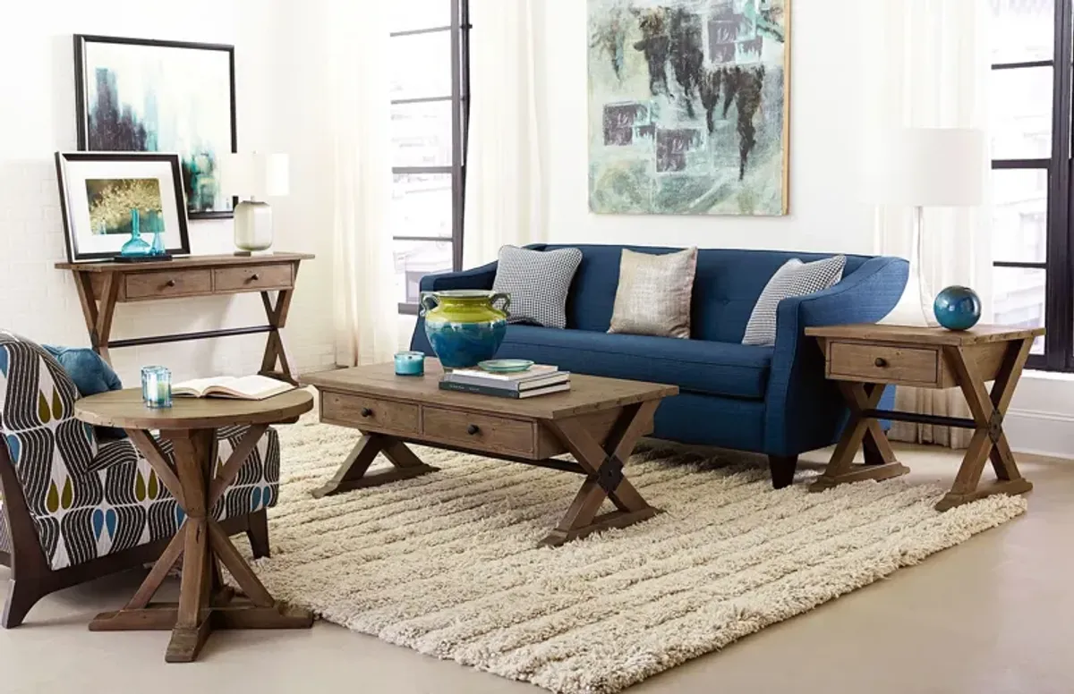Trestle Rectangular Cocktail Table