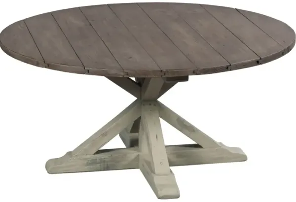 Trestle Round Cocktail Table