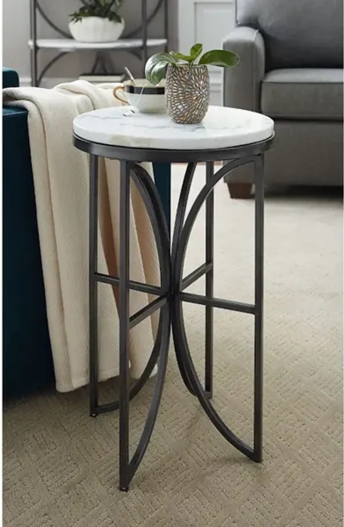 Small Round Accent Table